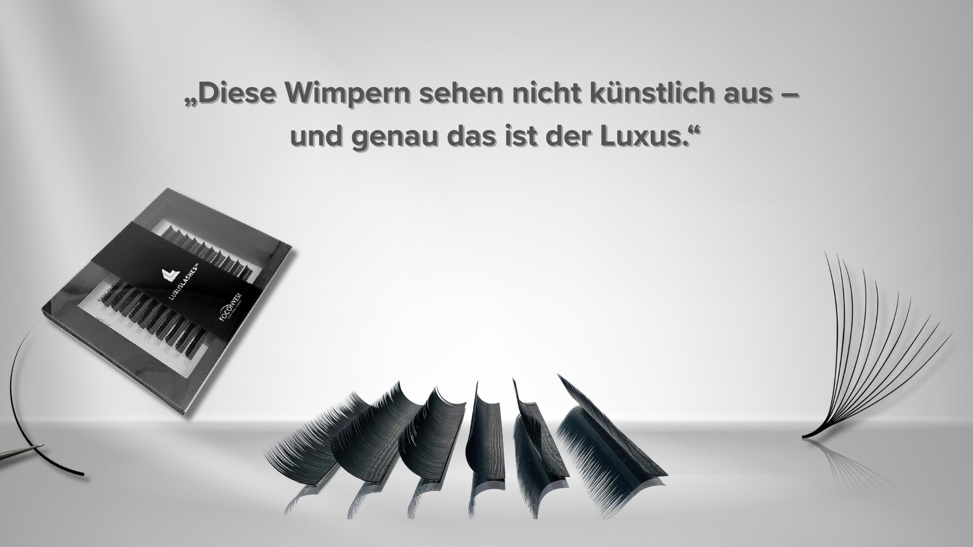Wimpern für die Wimpernverlängerung von LUXUSLASHES®